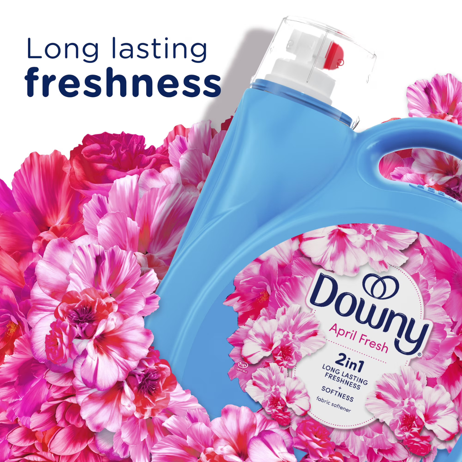 Downy Liquid Fabric Softener, April Fresh Scent, 111 fl oz, 150 Loads, 2 Pack