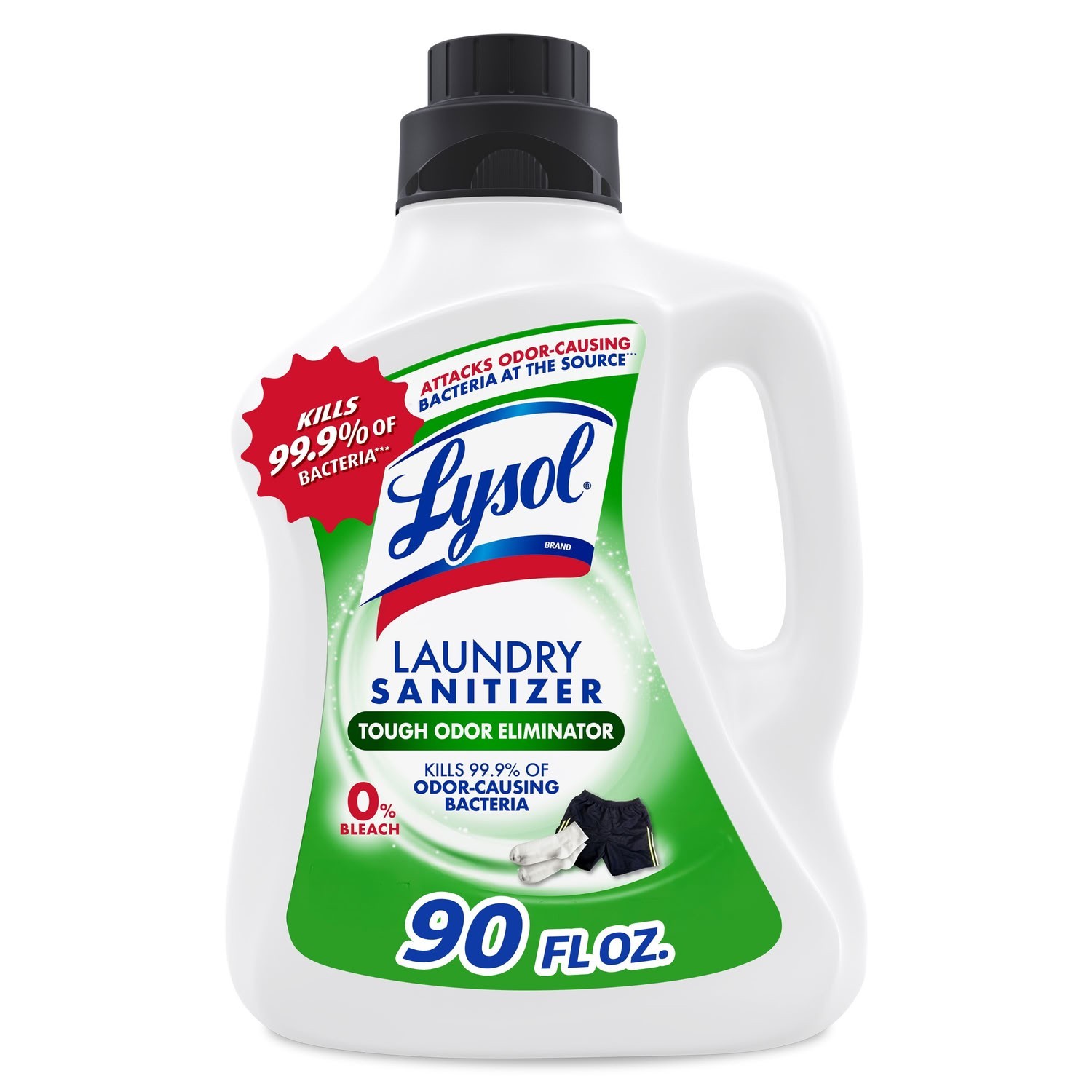3-Pack Lysol Tough Odor Eliminator Laundry Sanitizer Liquid 90 fl oz Bottle