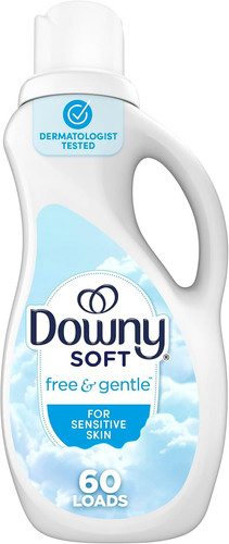 Downy Free & Gentle Liquid Fabric Softener, 44 fl oz, 60 Loads,…