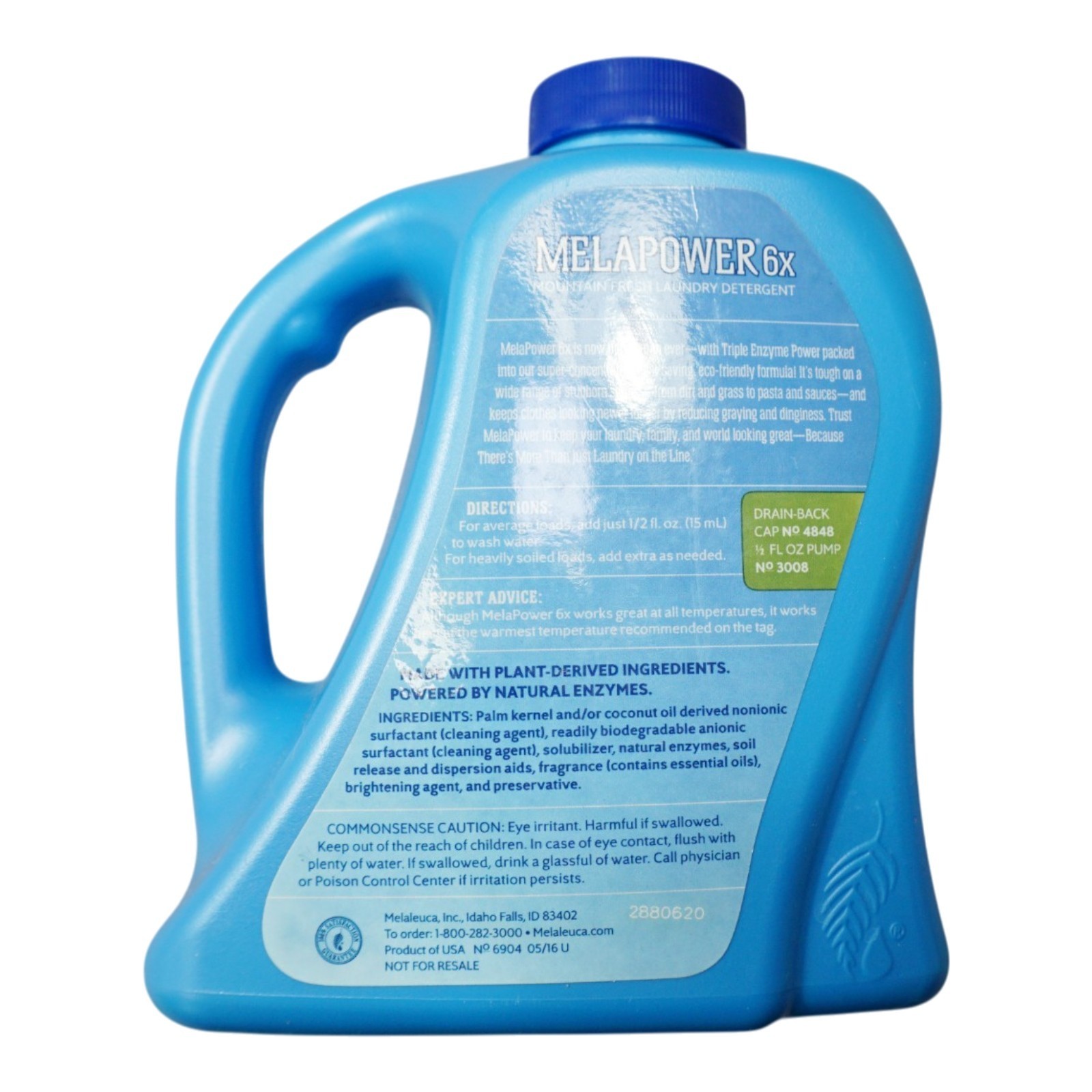 Lot of 2 Melaleuca EcoSense MelaPower Laundry Detergent Bottles Partial Full