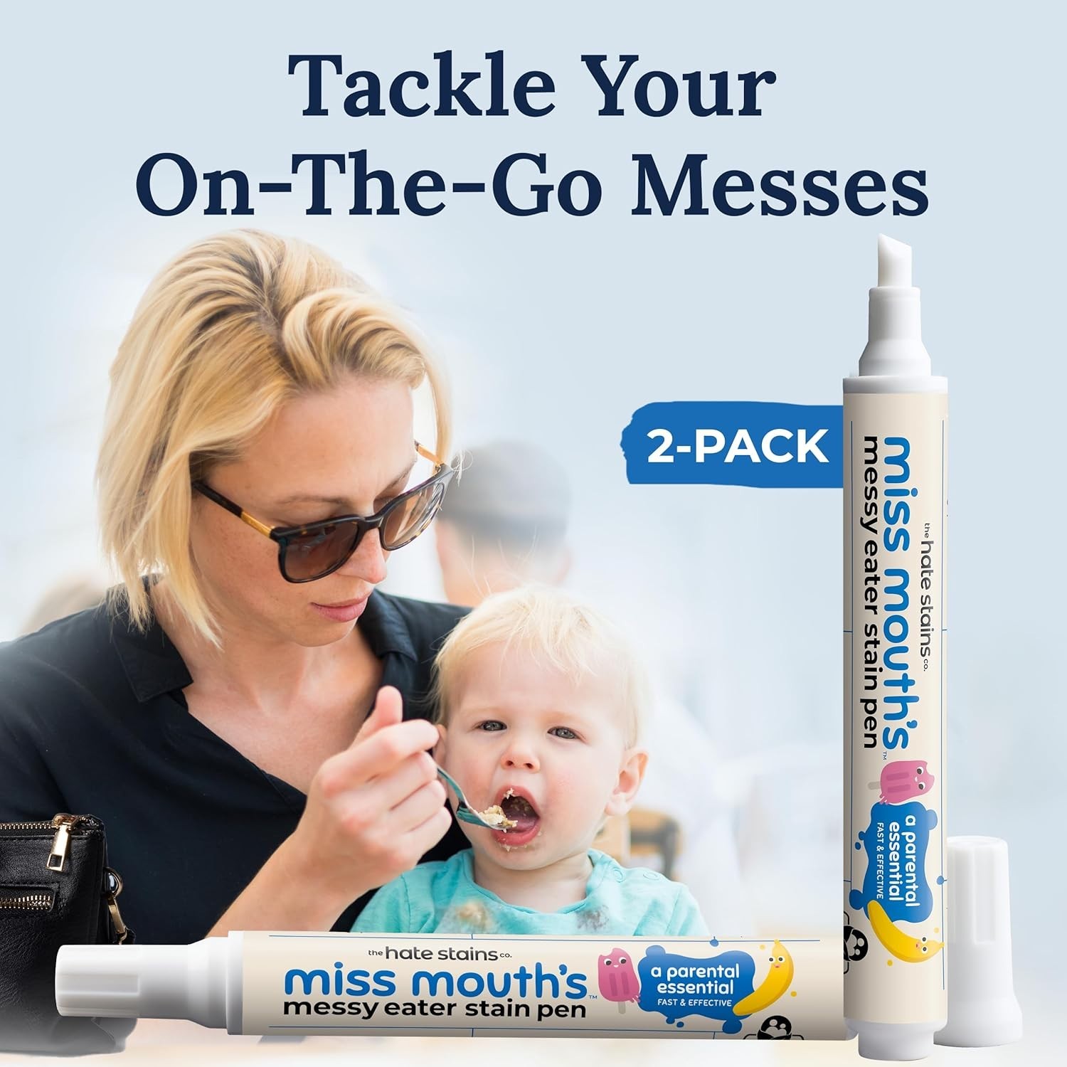 2 Pack Messy Eater Stain Remover Pens – Your On-the-Go Baby Stain Solution