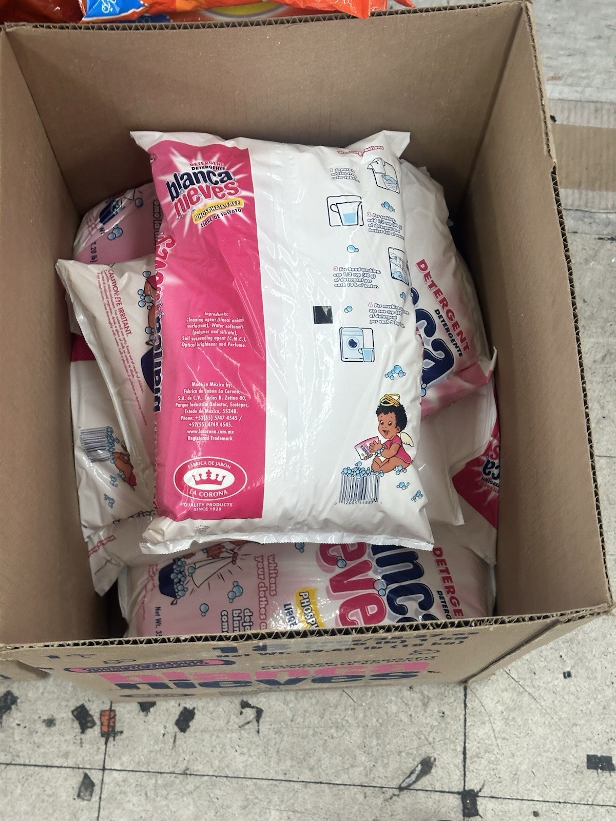 Blanca Nieves Detergent Laundry Phosphate Free Powder 1kg
