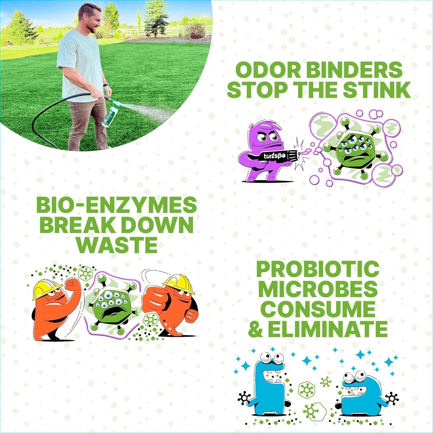 TurfSpa Urine Odor Turf Detox 2x 32oz Enzyme Cleaner Eliminator for Artificial T