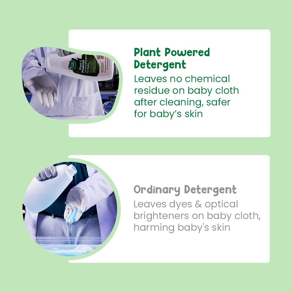 Mother Sparsh Plant Powered Baby Liquid Laundry Detergent-1000ml With Bioenzymes