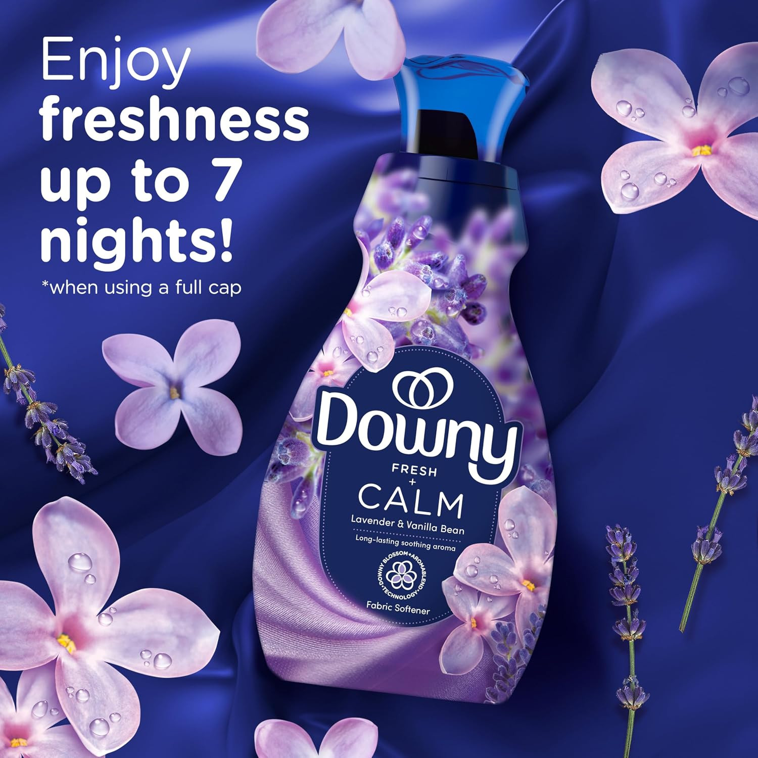 Downy Infusions CALM Liquid Fabric Softener, Soothing Lavender and Vanilla Bean,