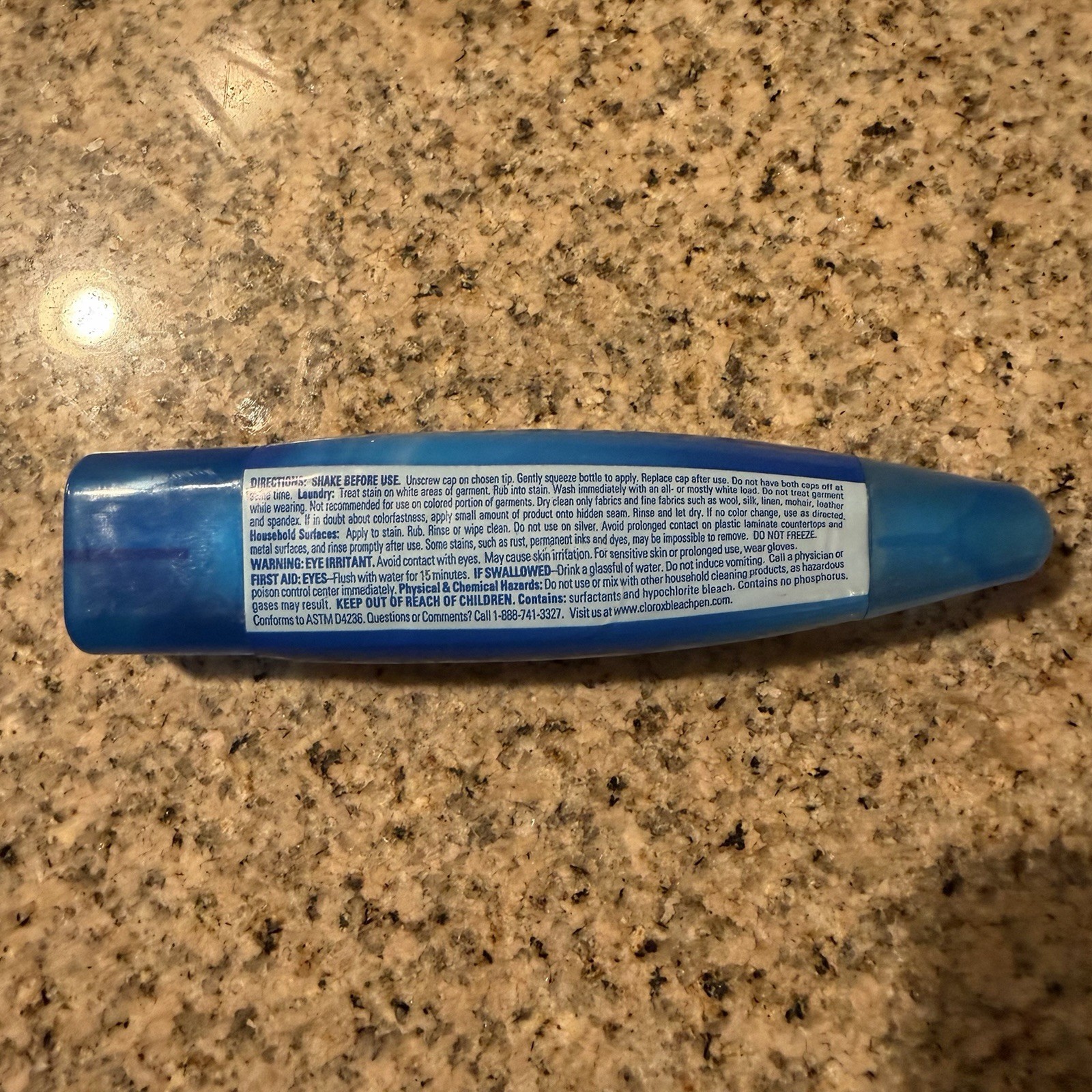 Clorox Bleach Gel Pen (2002) Fine Point & Broad Dual Tipped Nearly Full 2.1 Oz