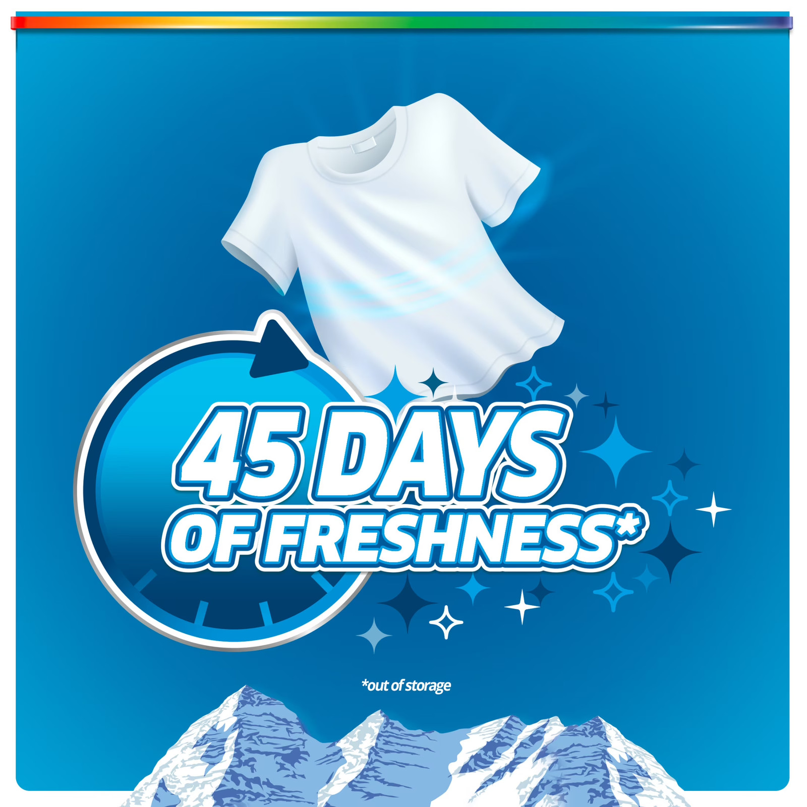 4 pack) Laundry Detergent Pacs, Fresh Mountain Breeze, 66 count