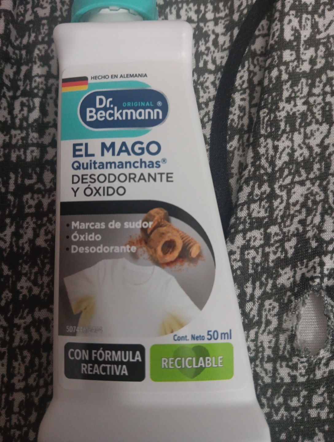 Dr.Beckmann Stain Devil stain remover Sweat Stain, Rust, & deodorant stain 50ml