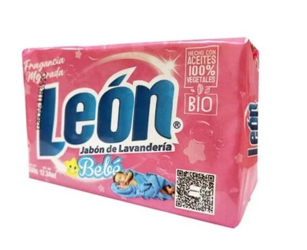 6 PACK LEON JABON EN BARRA BEBÉ ROPA LAUNDRY BAR DETERGENTE SOAP 350g each