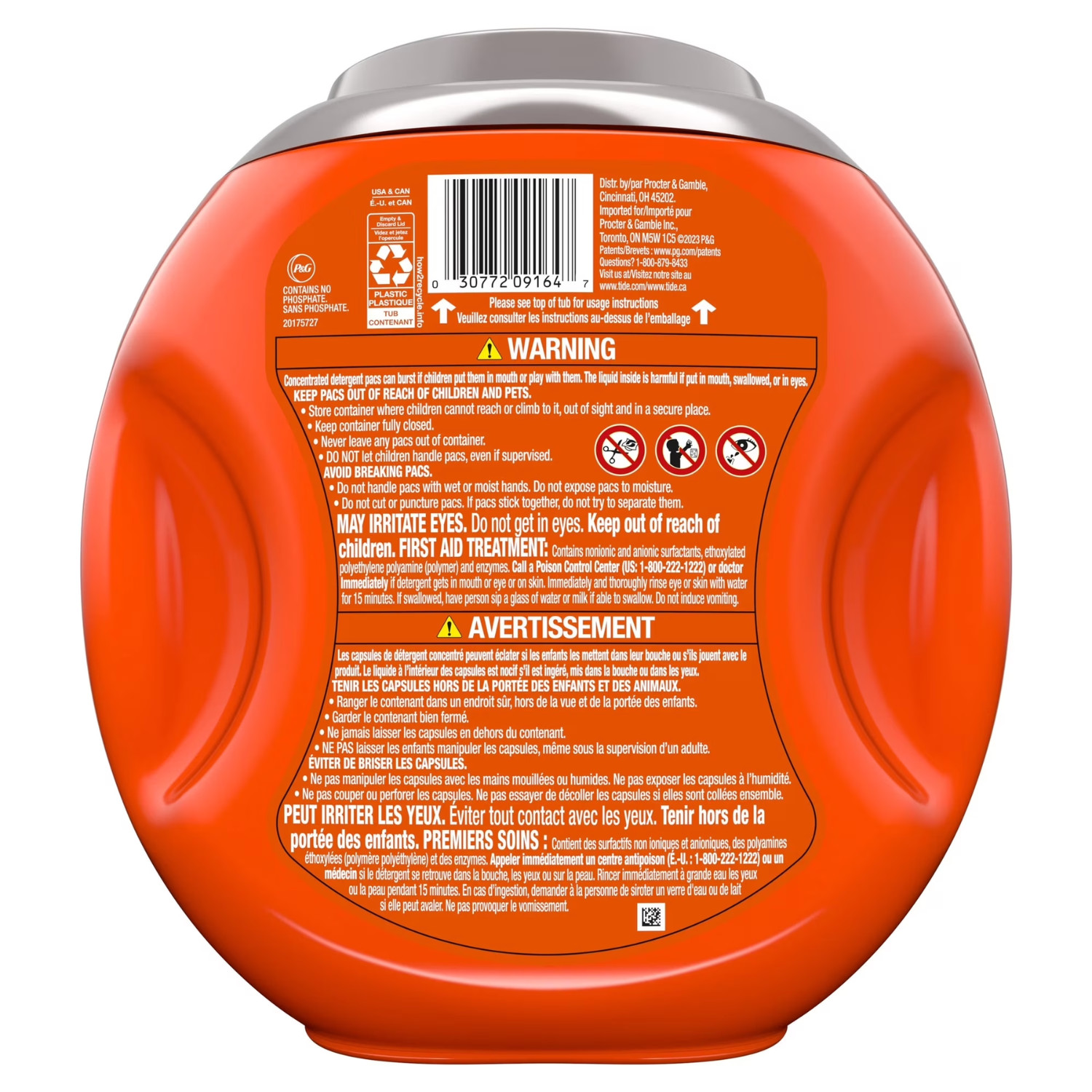 2 Pack Tide PODS Ultra Oxi 57Ct Laundry Detergent Pacs Stain Remover Power Clean