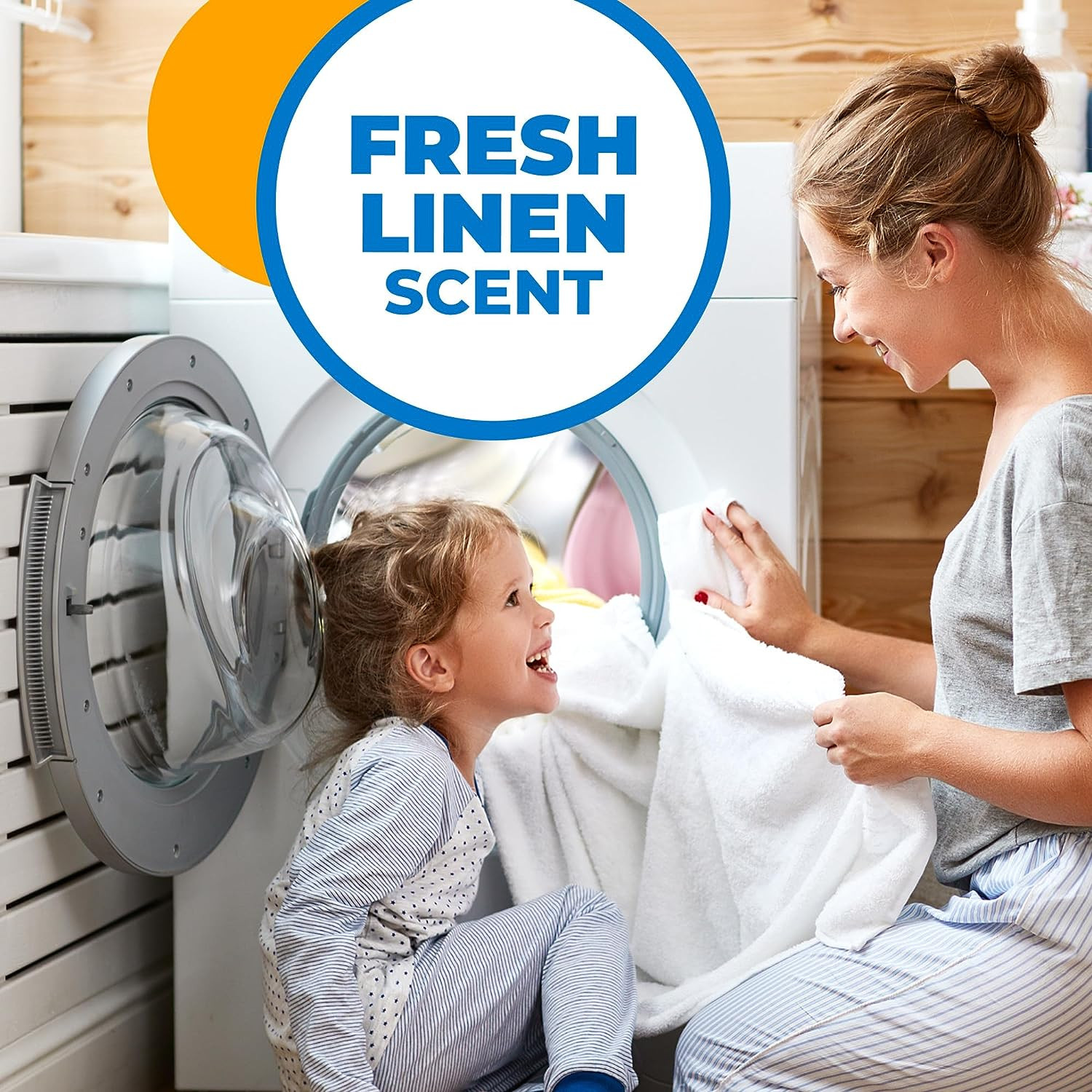Arm & Hammer Power Sheets Laundry Detergent, Fresh Linen 50Ct, up to 100 Small