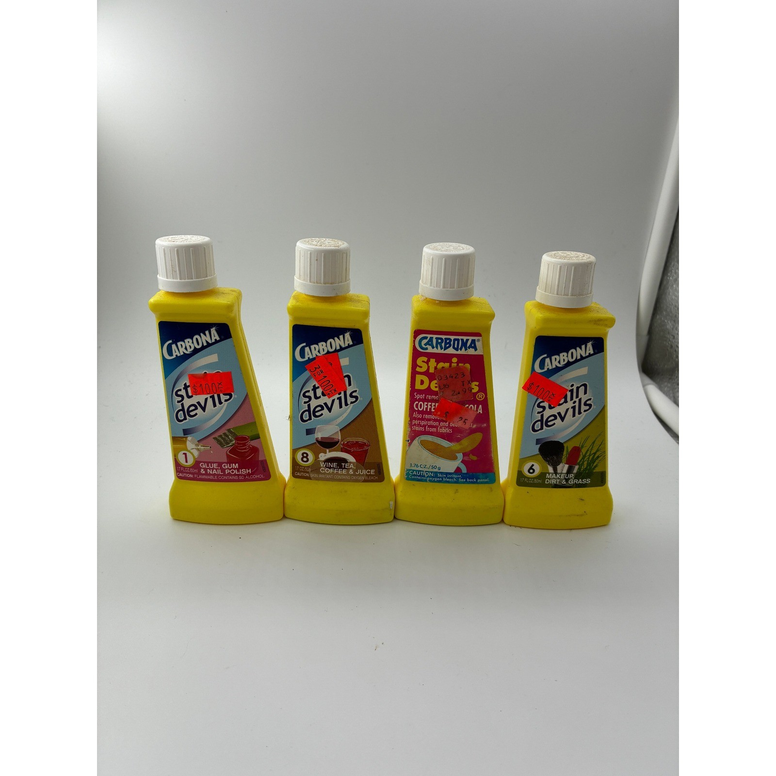 Carbona Stain Devils and K2r Rust Spot Remover Laundry Treatment Lot 15 Bottles