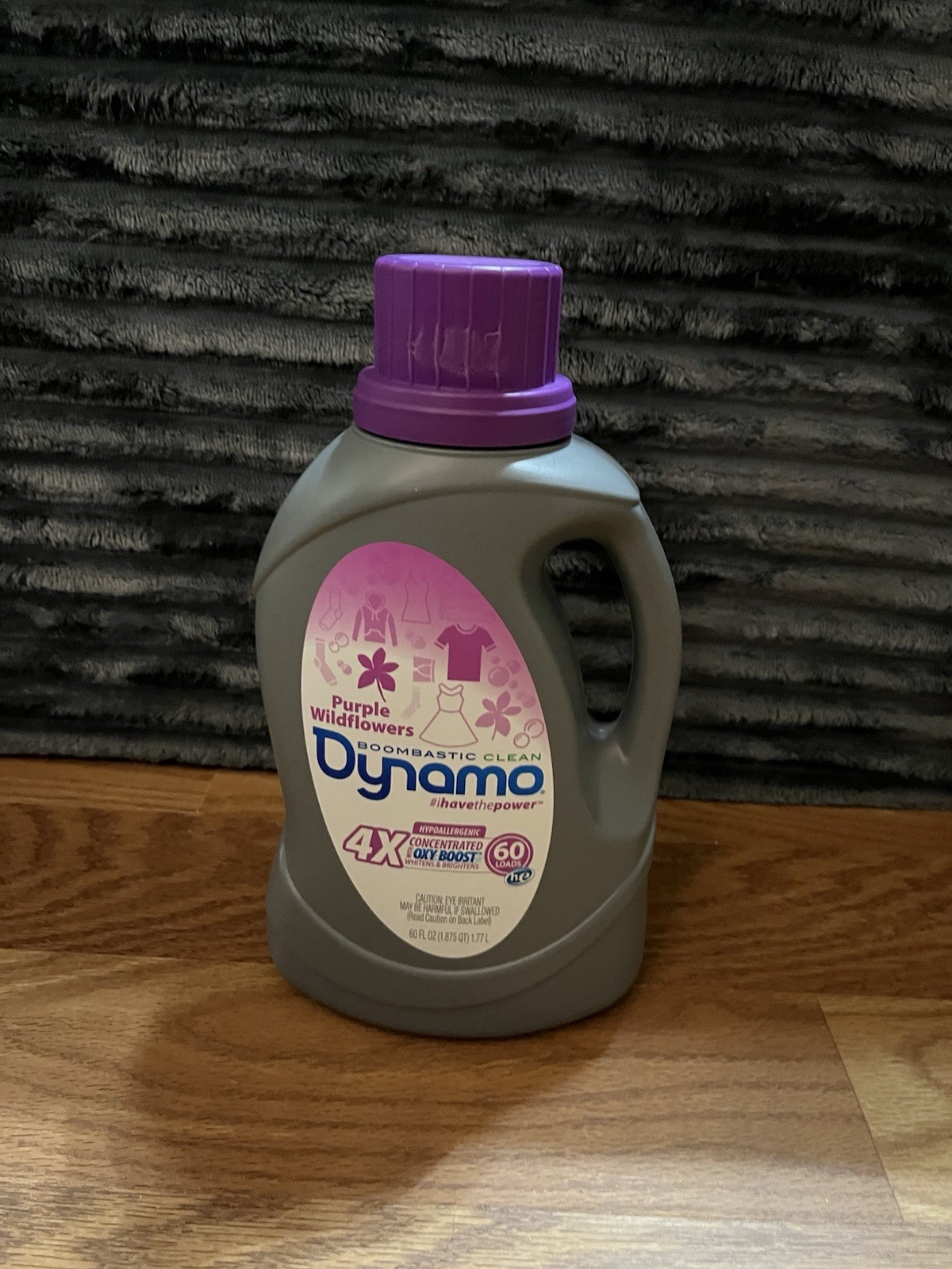 Dynamo Laundry Detergent Purple Wildflowers HE Oxy Boost Hypoallergenic 60 Loads