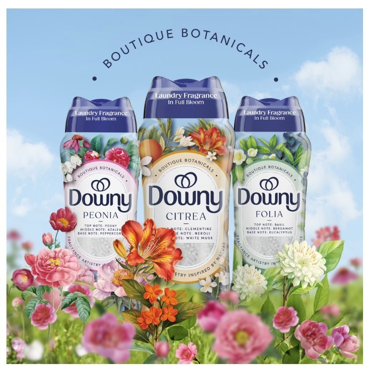 SALE-Downy Boutique Botanicals In-Wash Scent Booster Beads Peonia 21.1 oz 2 Pack