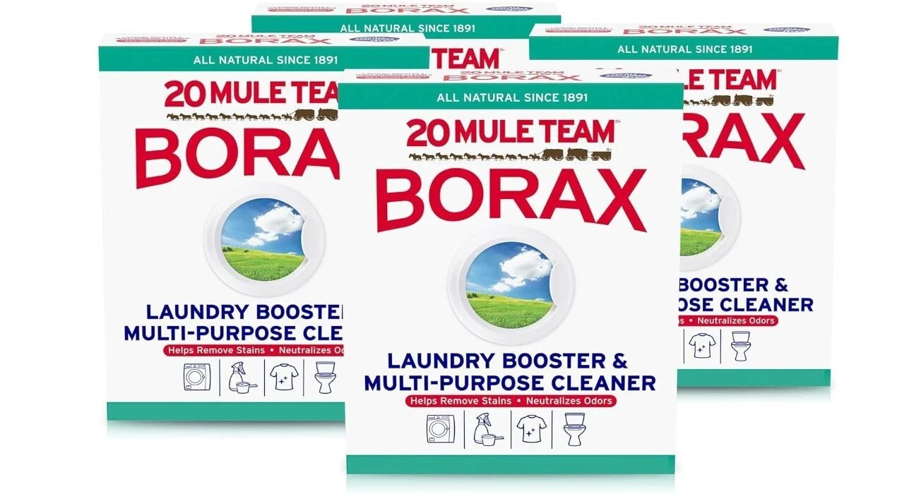 20 MULE TEAM Laundry Detergent All Natural Booster Multi Cleaner-65Oz Pack of 4-