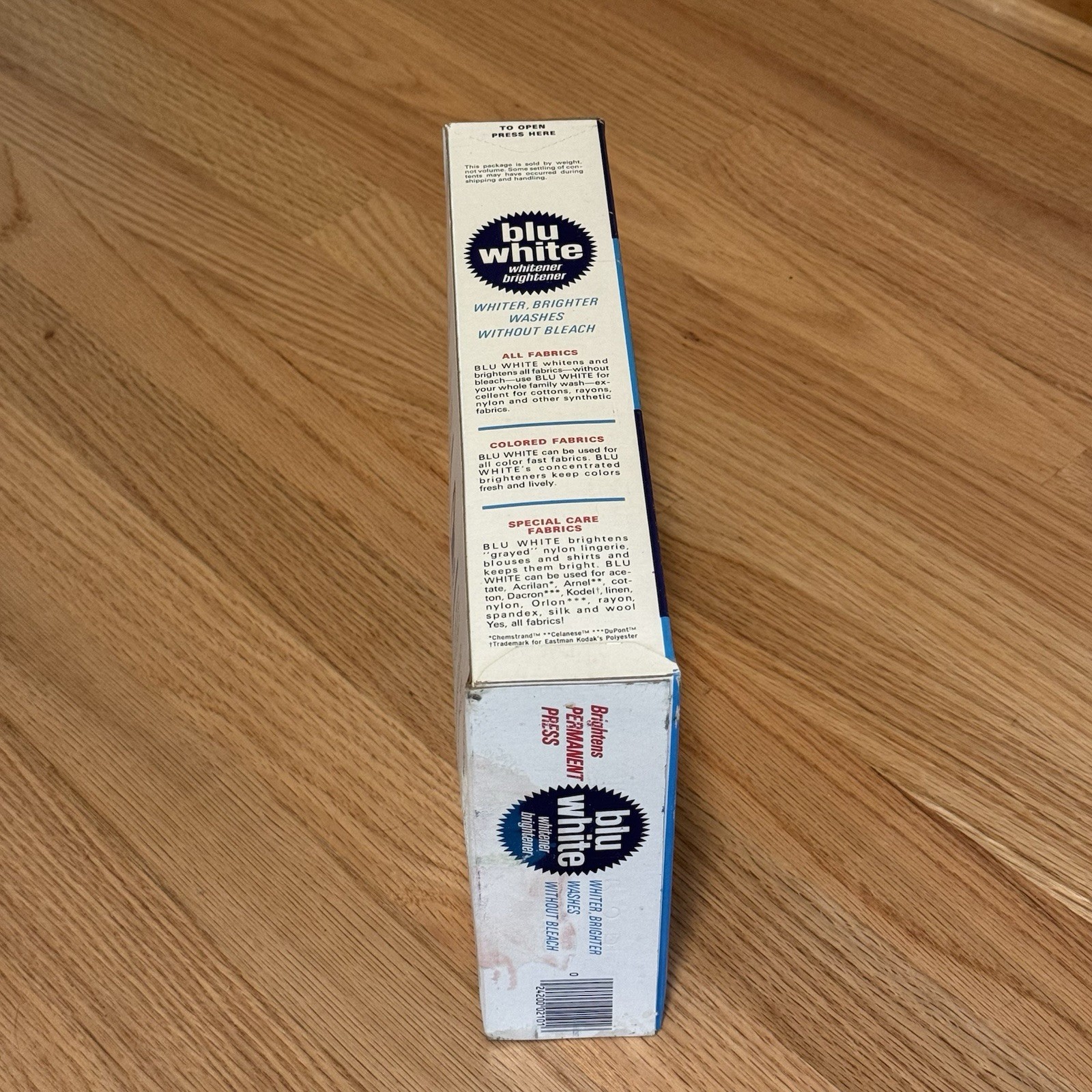 Blu White Purex Permanent Press Whitener Brightener Soap 16 oz – Vintage NOS