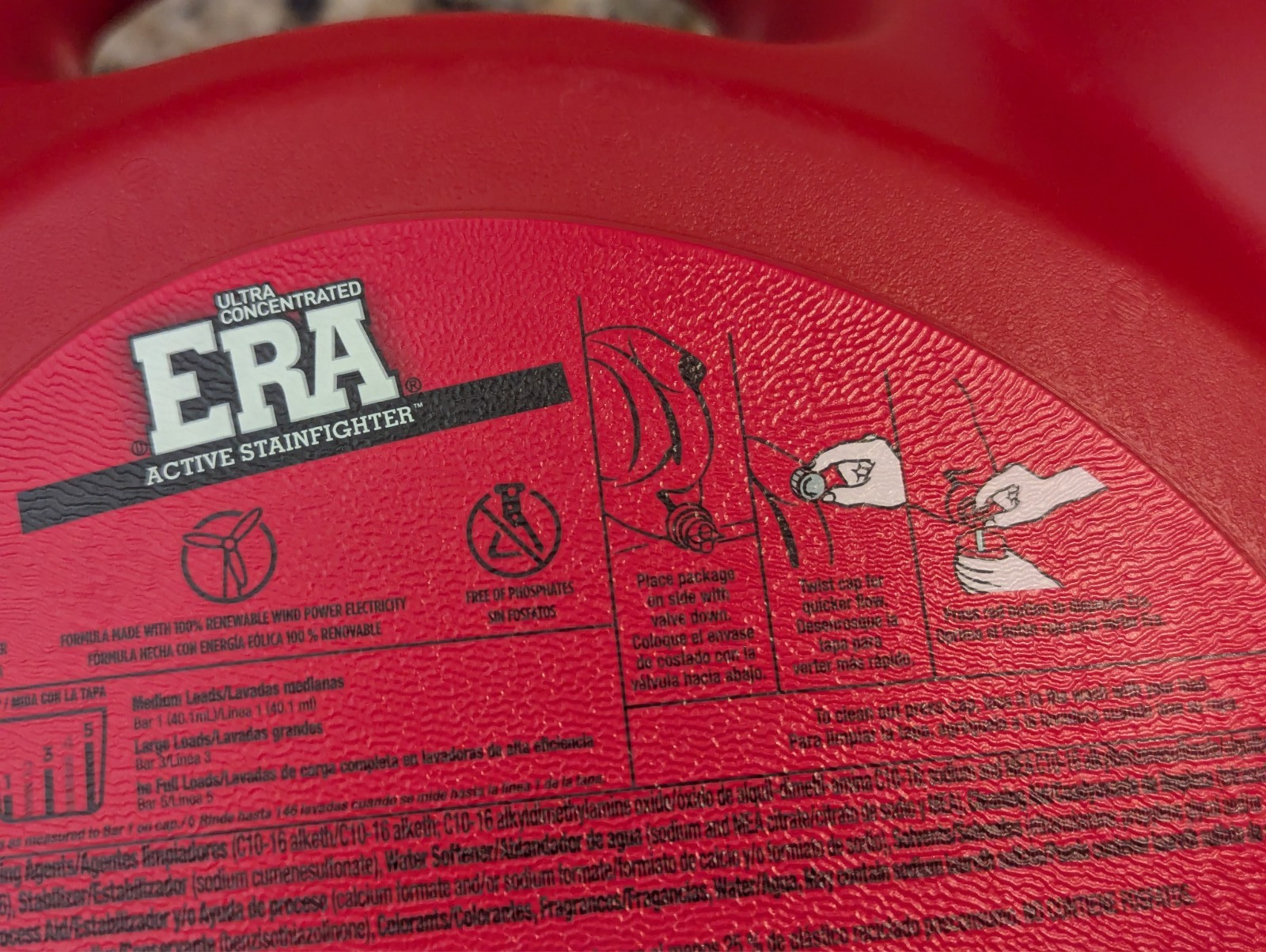 Era Active Stainfighter Liquid Laundry Detergent 146 Loads 200 fl oz