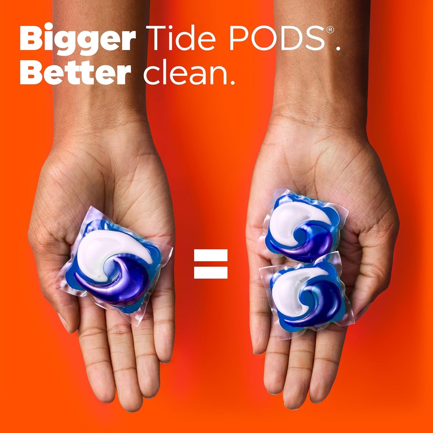 Tide Power Pods Laundry Detergent Soap Packs, Hygienic Clean, Original, 63 Ct