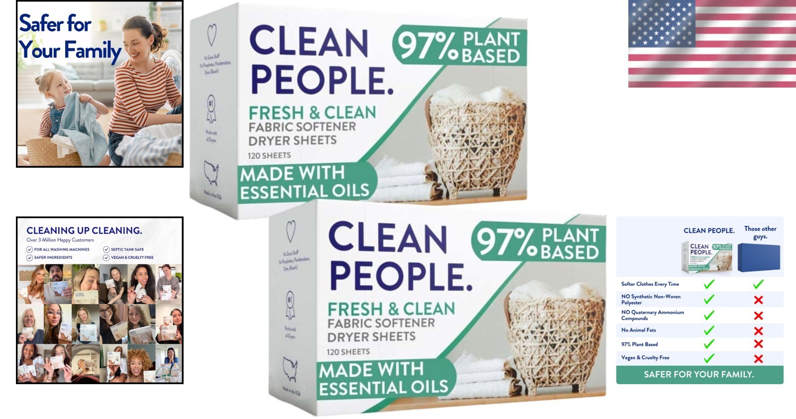 Soft & Fresh Laundry Softener Sheets, 240 Pack