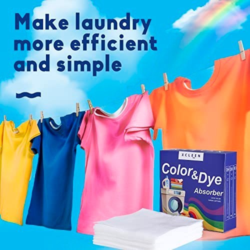 Color Absorber Laundry Sheets 40 Count Dye Catcher Unscented Fragrance Free