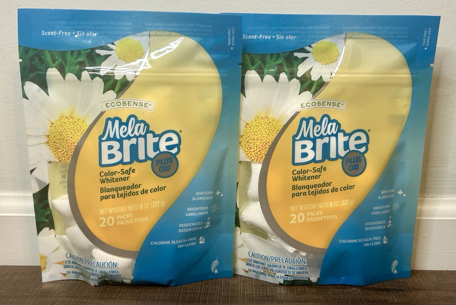 NEW Sealed Melaleuca Ecosense MelaBrite Plus Oxi Color Safe Whitener 20 Pks X2