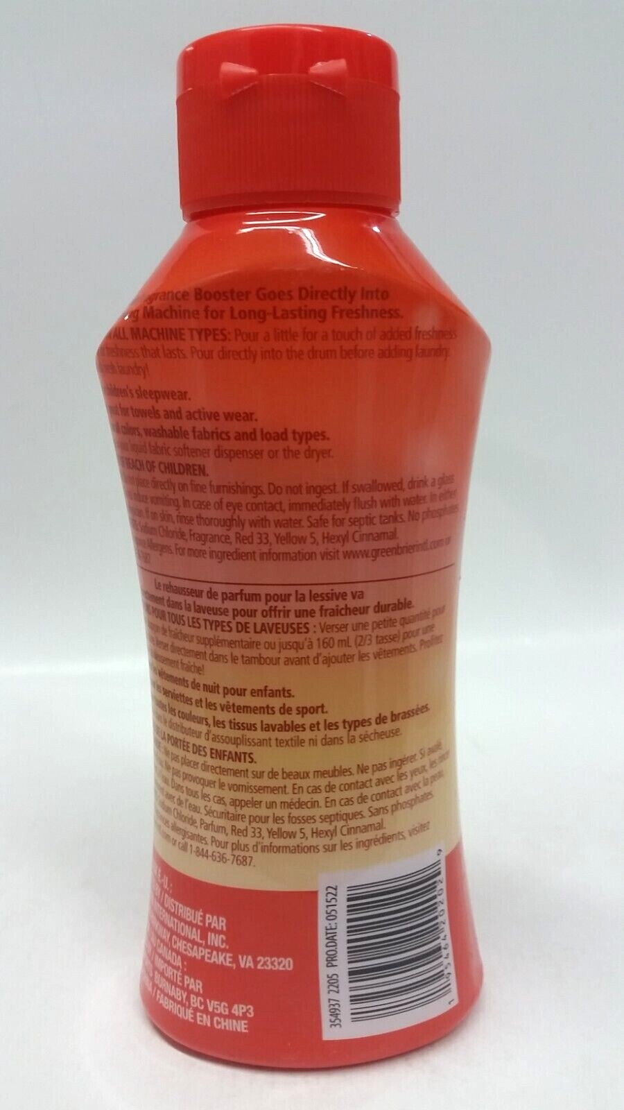 ( LOT 4 ) In-Wash Fragrance Booster Rehausseur, Tropical Scent New 10.5 oz Ea
