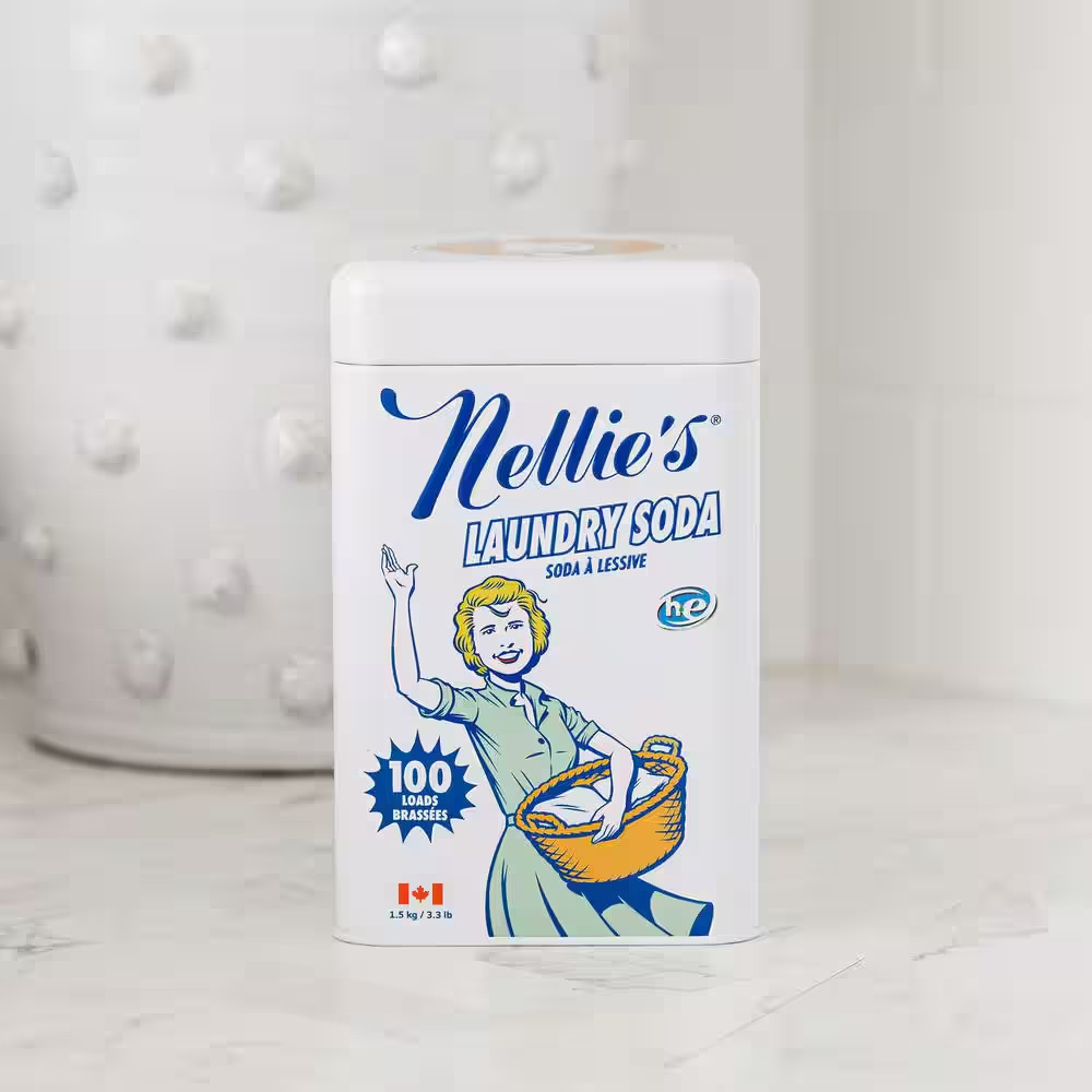 Nellie’s Laundry Soda – Concentrated Laundry Detergent Powder – 100 Loads