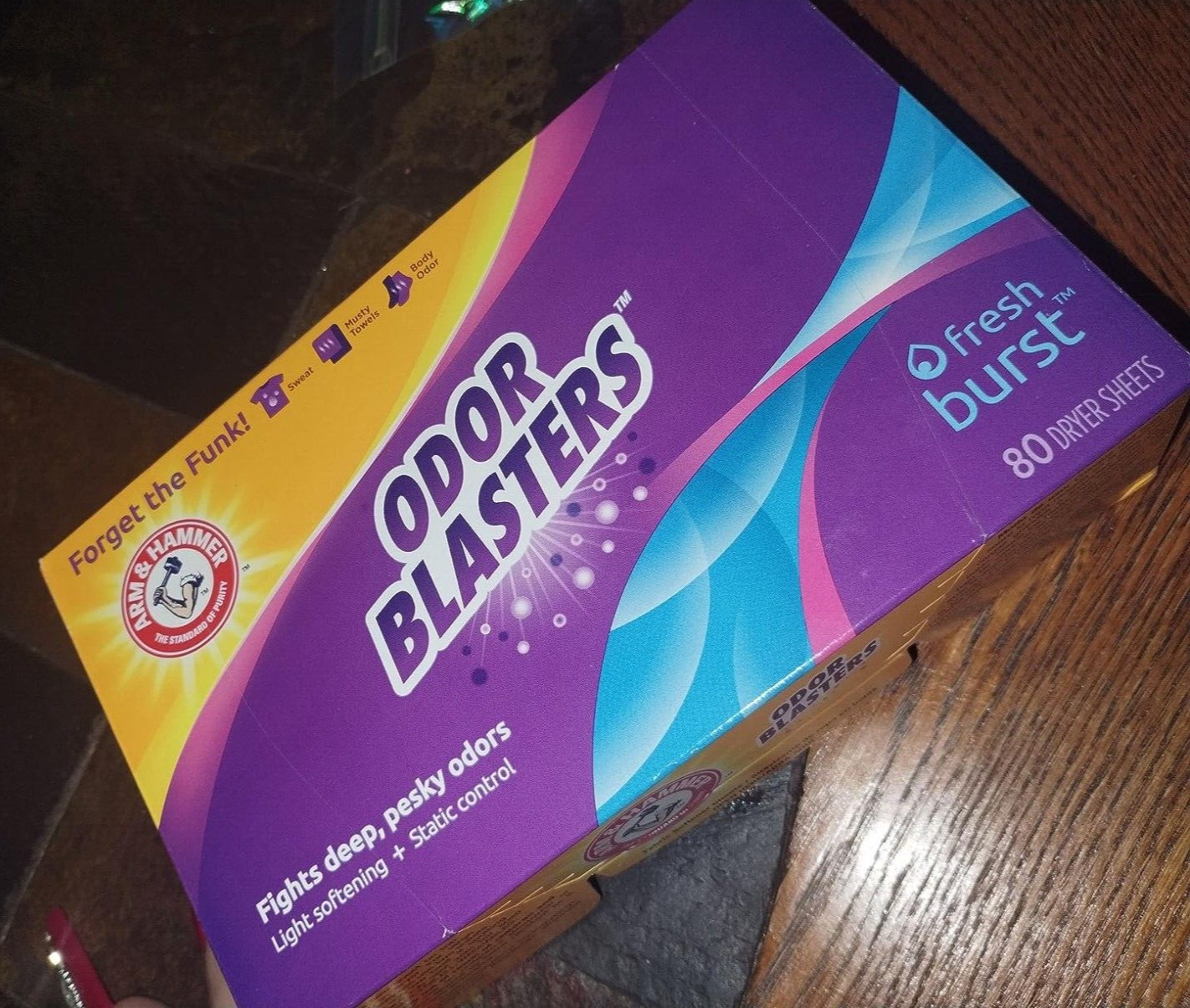 Arm & Hammer Dryer Sheet 80Ct Odor Blaster Fresh Burst Odor-Fighting Techn New