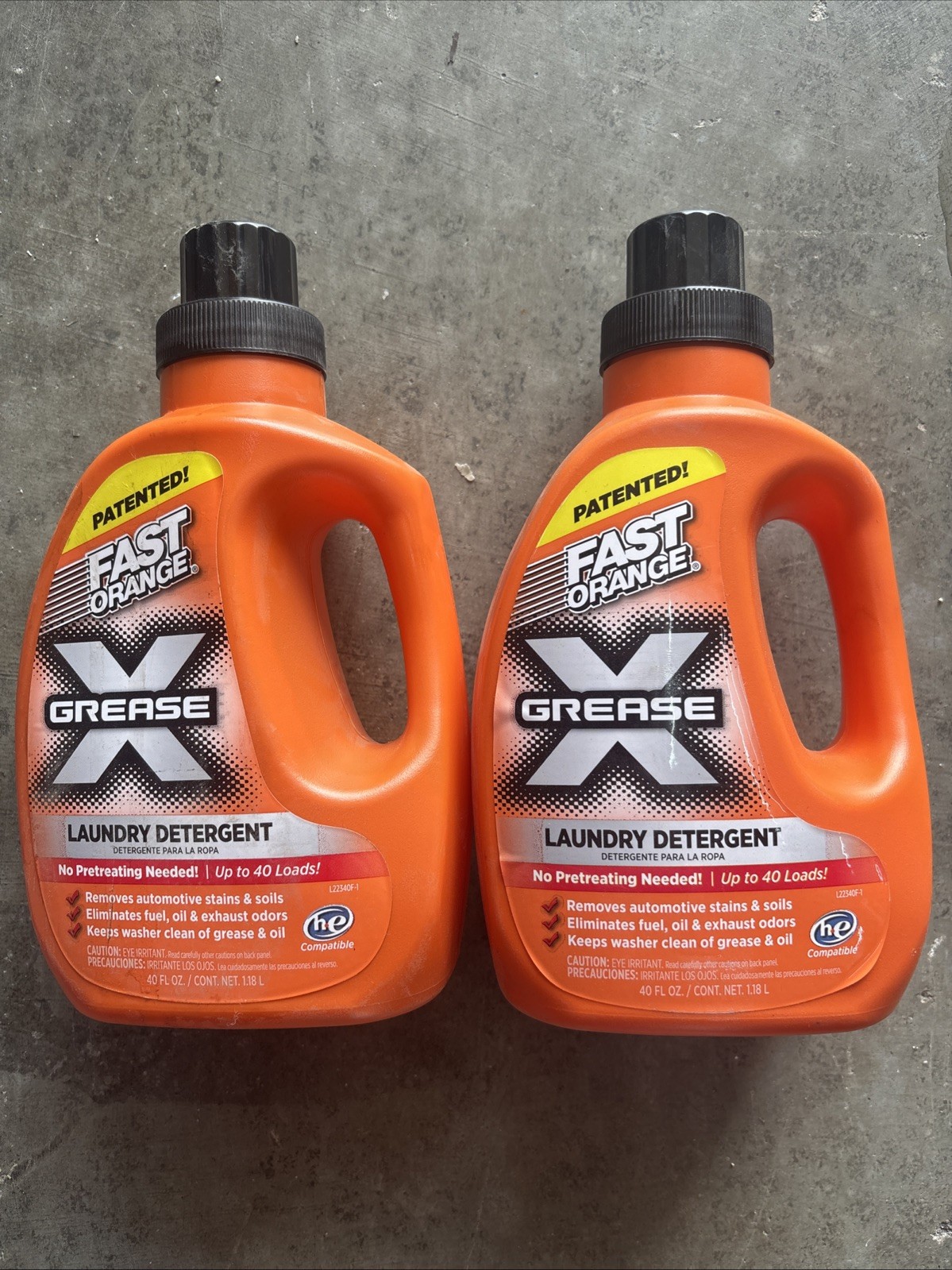 2 Permatex 22340 Fast Orange Grease X Mechanic’s Laundry Detergent (40 fl oz.)