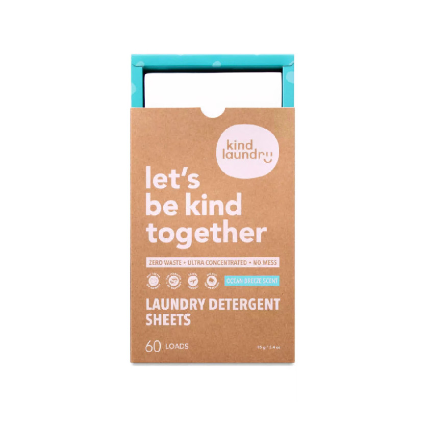 Kind Laundry Detergent Sheets Ocean Breeze 60 loads