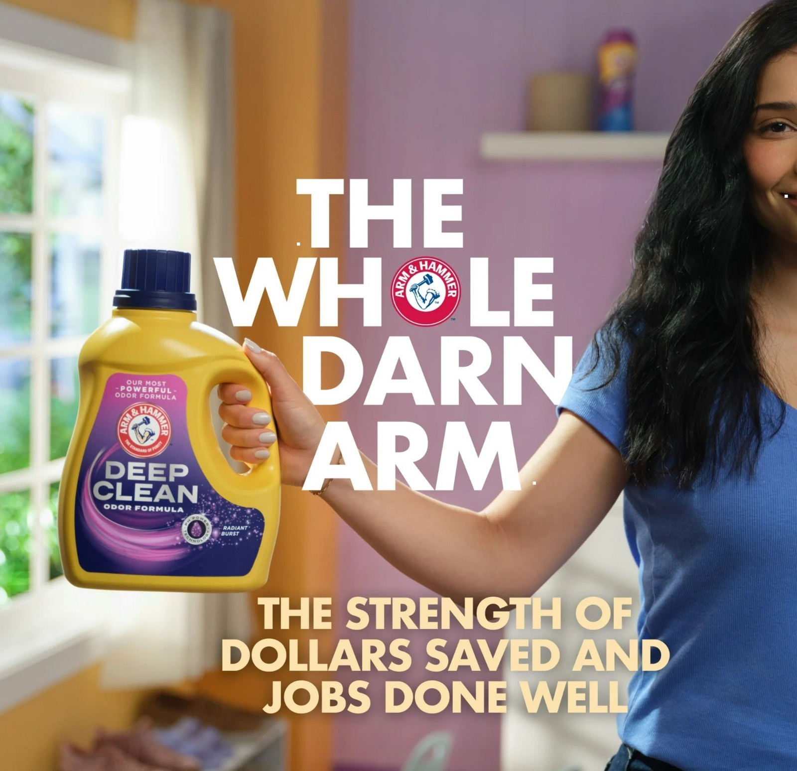 ARM & HAMMER Deep Clean Odor Control Liquid Detergent, 102 oz, 68 Loads