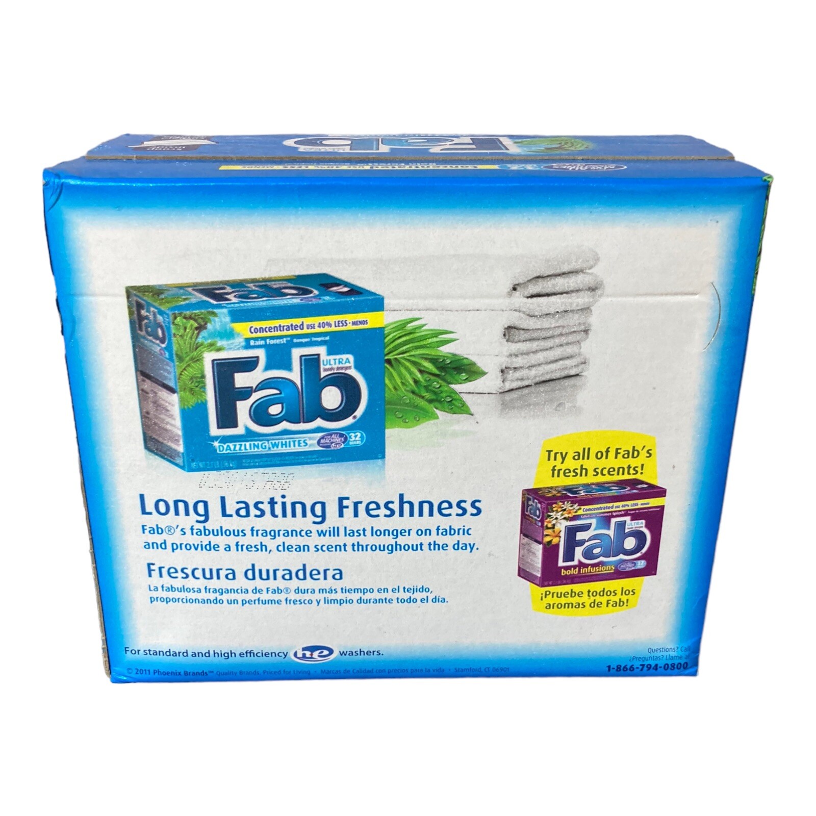 Fab Rain Forest Laundry Detergent 32 Loads Discontinued