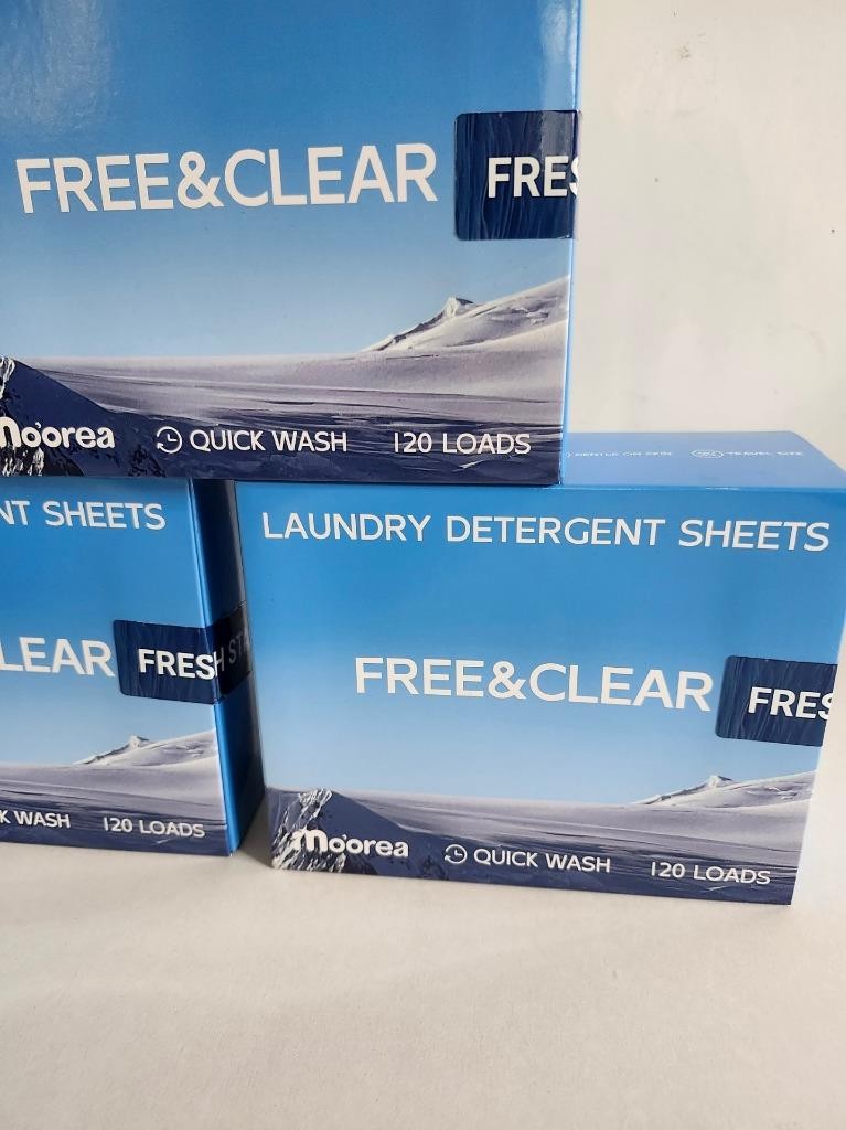 Fragrance Free Laundry Detergent Sheets Travel Eco-Friendly 360 Loads