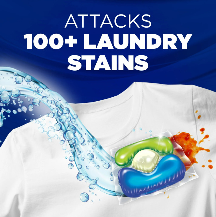 ARM & HAMMER Plus OxiClean Stain Fighters: 5-in-1 Laundry Detergent, 72 Count