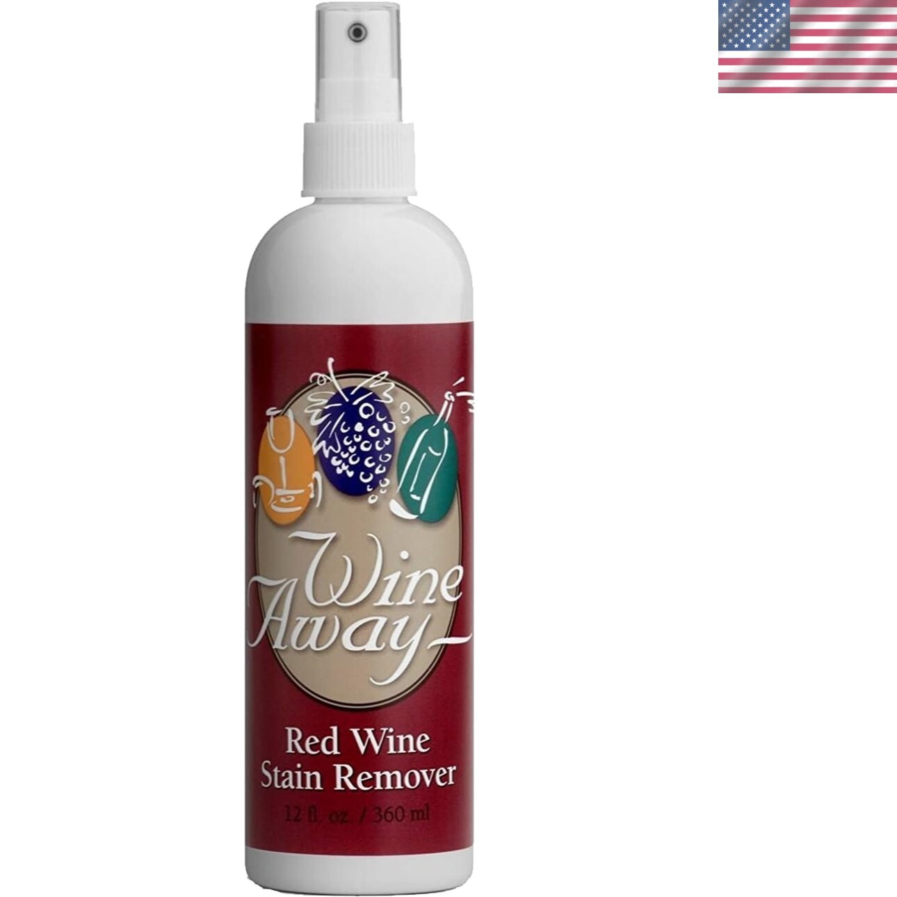 Concentrated 12 oz Wine and Stain Remover – Citrus Scent, Pet & Child Safe