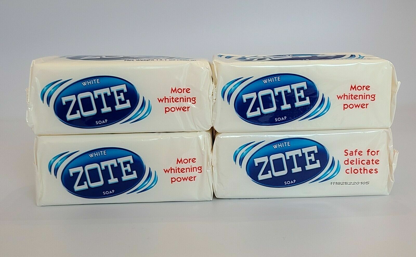 new 4 PCS white ZOTE Laundry Bar Soap 14.1 OZ 400g EACH