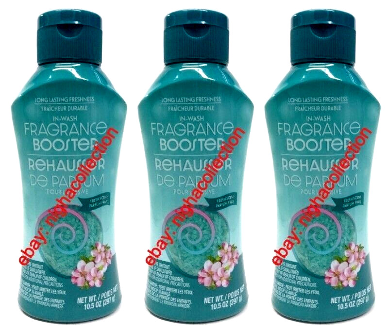( LOT 3 ) In-Wash Fragrance Booster Rehausseur, Fresh Scent New 10.5 oz Ea
