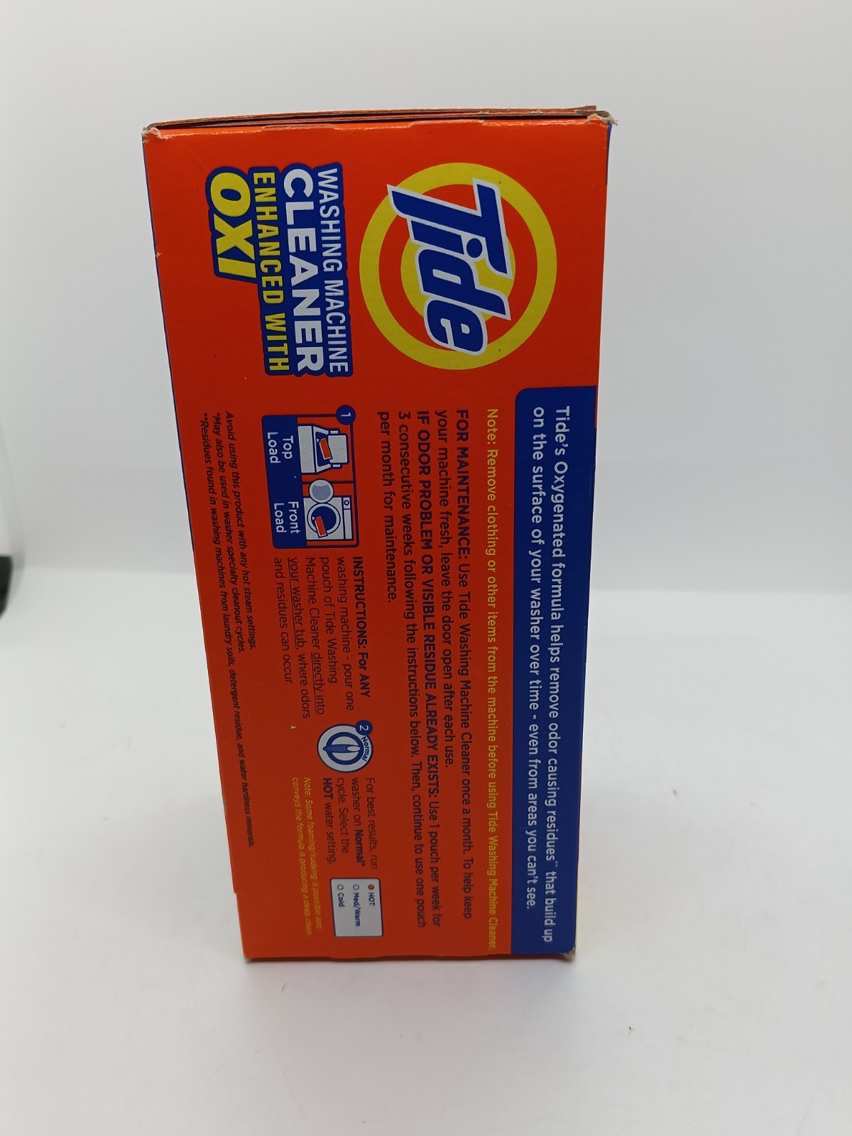 TIDE Washing Machine Cleaner OXI Enhanced Remove Odor Residue 4 Month Value Pack