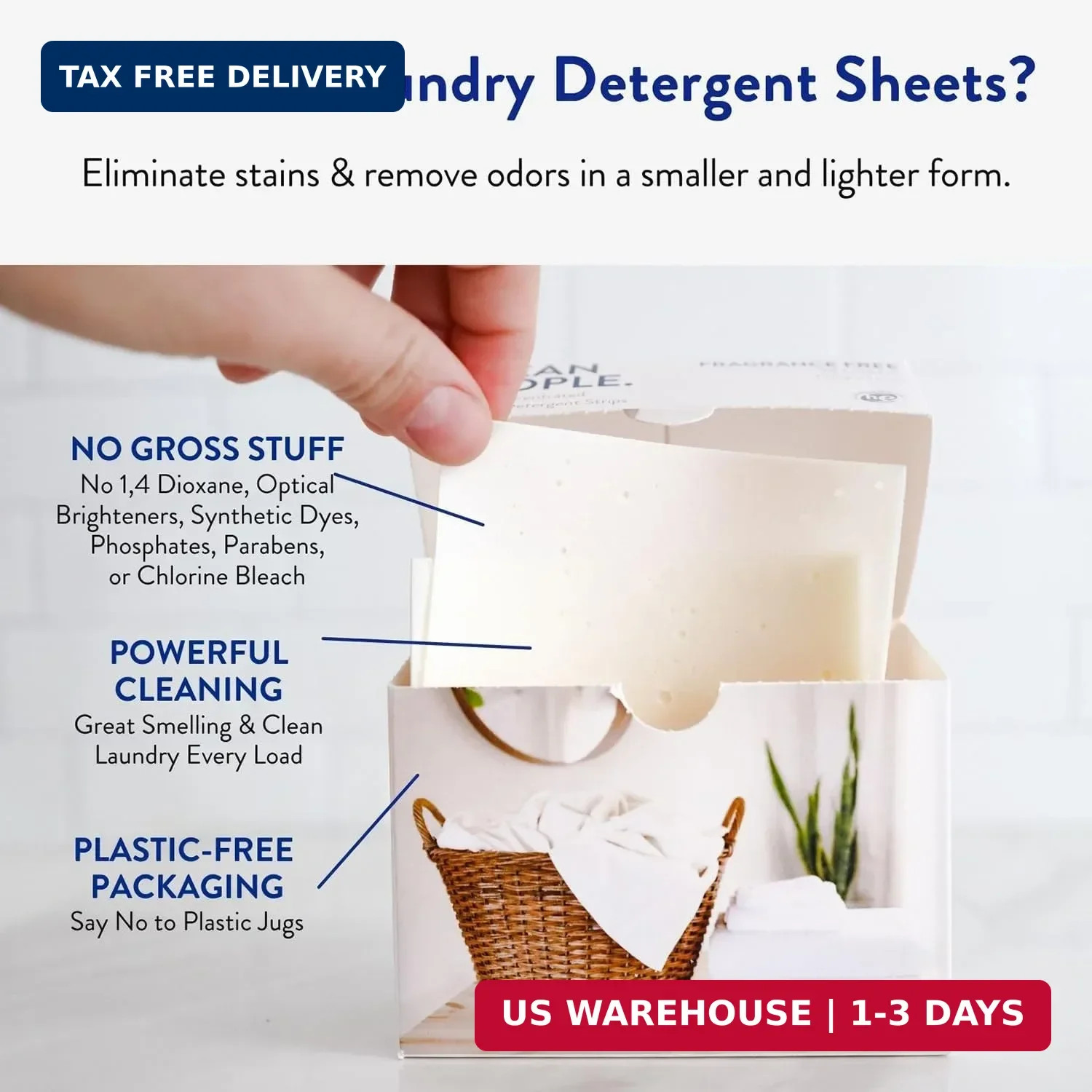 Laundry Detergent Sheets – Laundry Soap – Ultra Concentrated, R