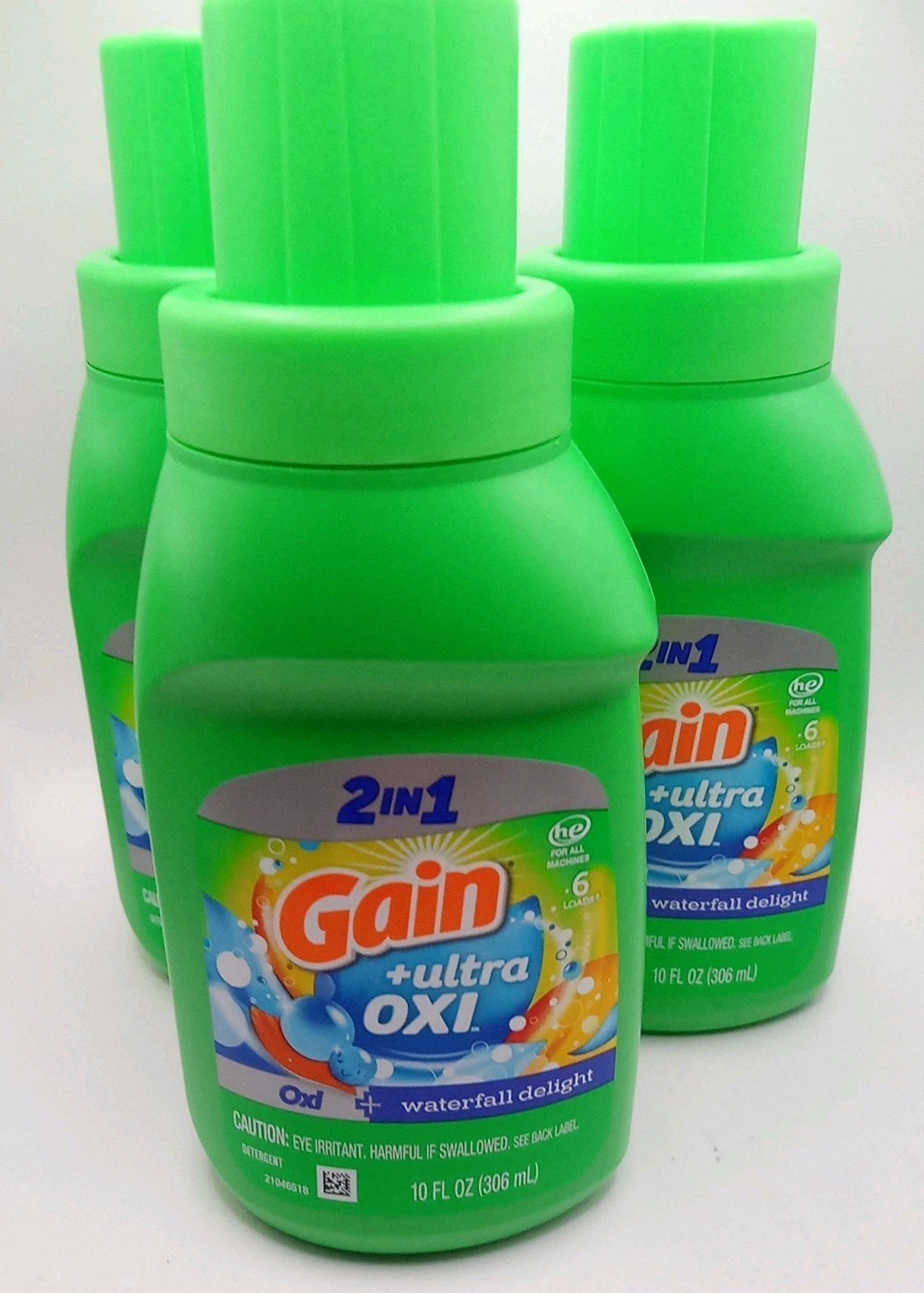 Gain Laundry Detergent Liquid, Original, 10 fl oz Lot Of 3