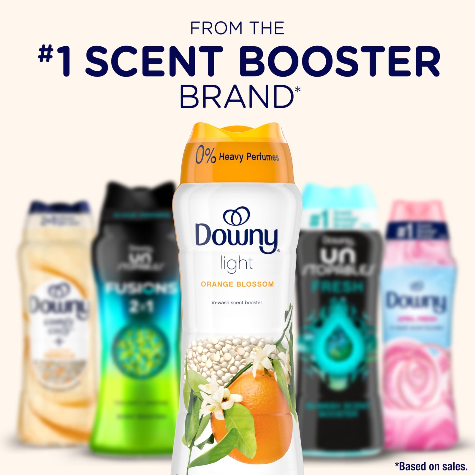 Downy Light Laundry Scent Booster Beads, Orange Blossom Scent, 24.0 OZ, Inwas…