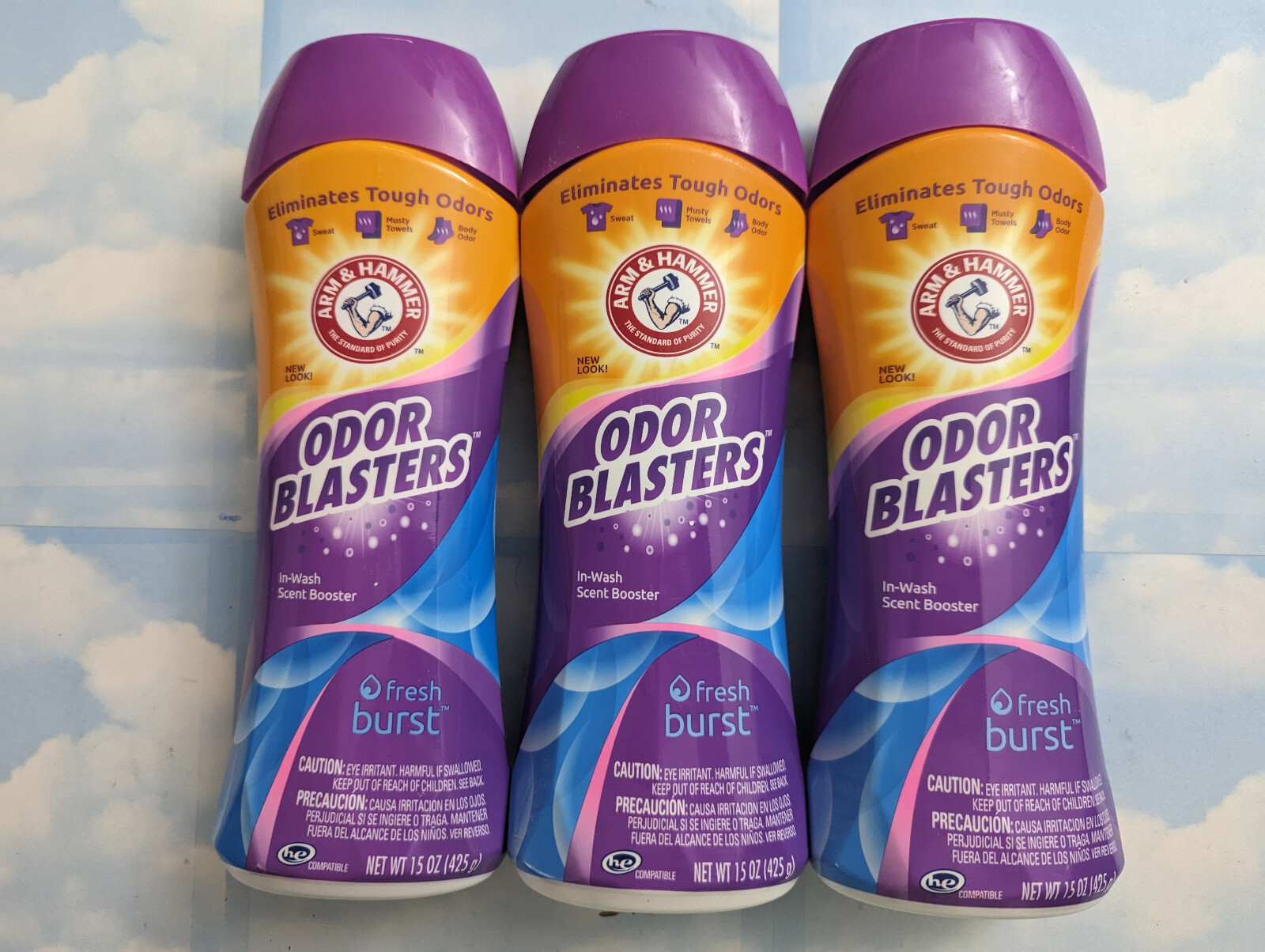 LOT(3) NEW LOOK ARM & HAMMER IN-WASH SCENT BOOSTER FRESH BURST 15 OZ