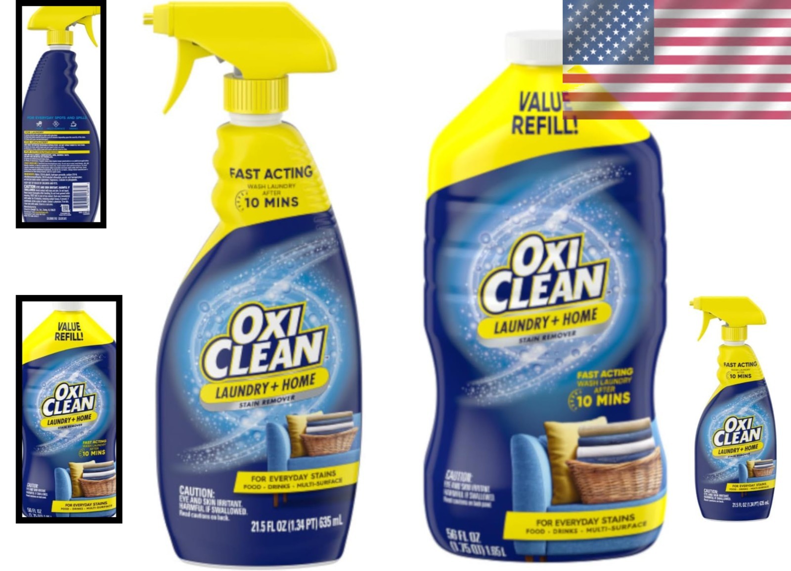 Family-Size Stain Remover Bundle: Concentrated Oxygen Formula for Tough Stains