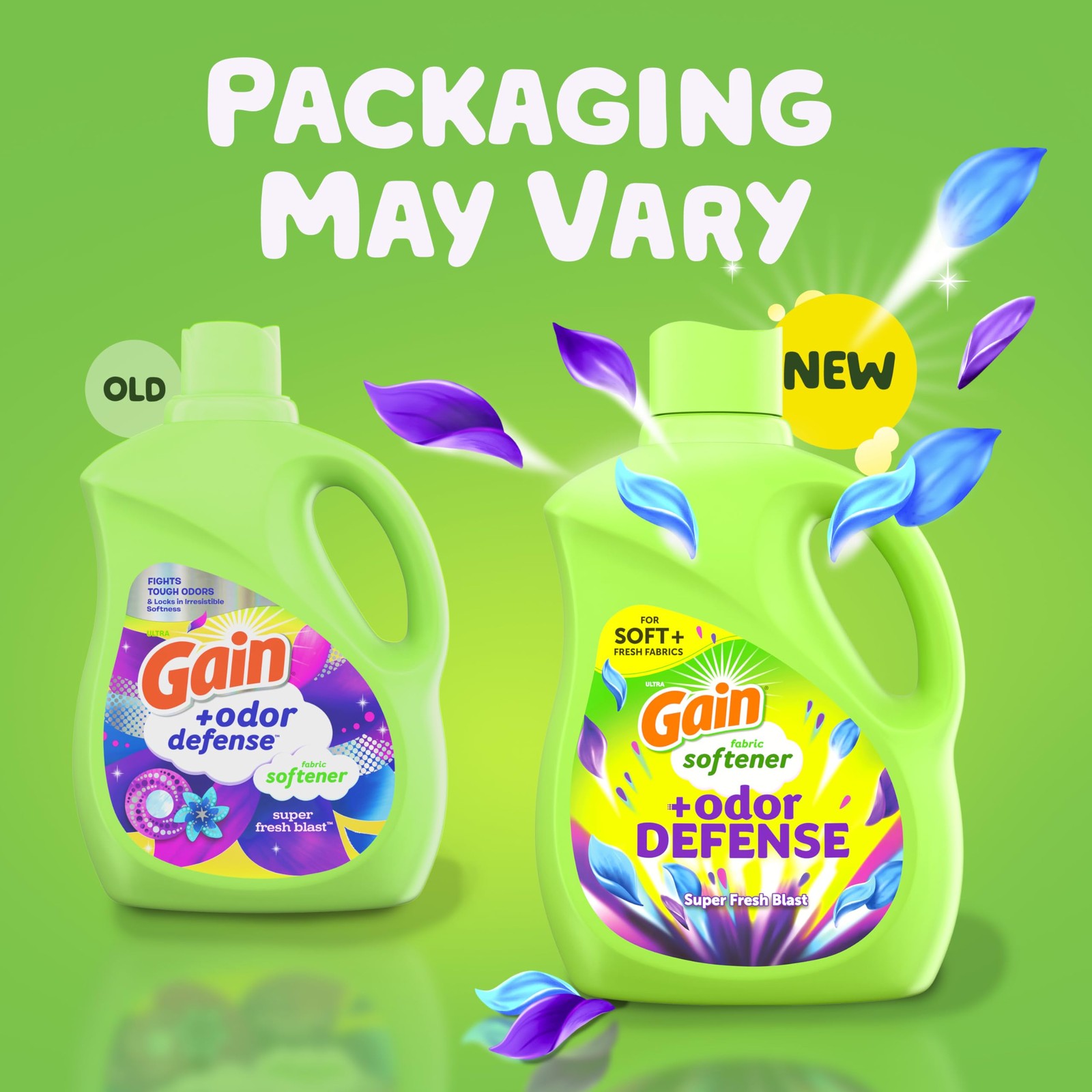 Gain Super Fresh Blast Liquid Odor Defense Fabric Softener, 140 FL OZ 190 Load,