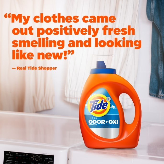 Tide Ultra Oxi Liquid Laundry Detergent Odor Defense 148 oz 105 Loads, HOT DEAL
