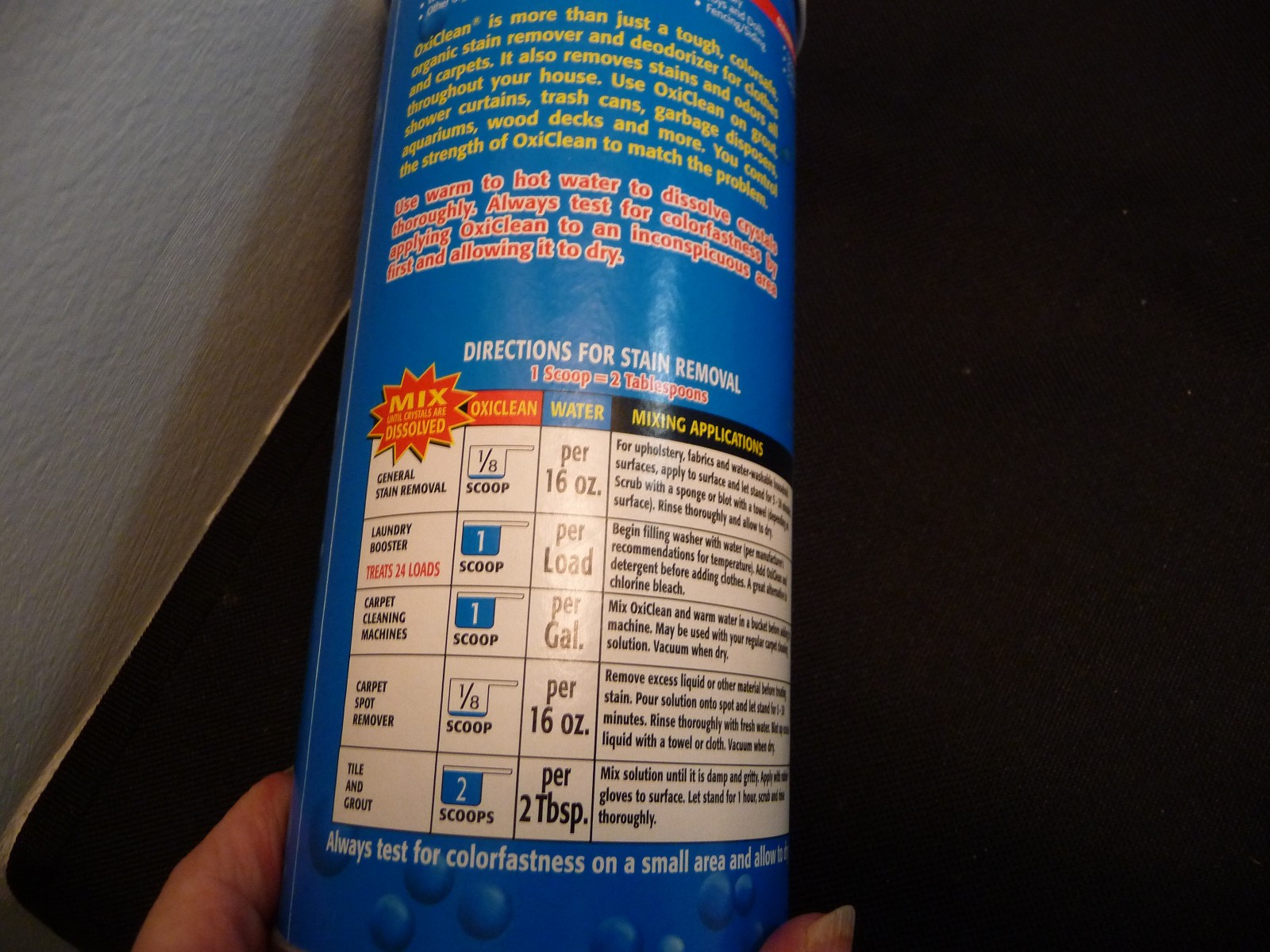 OXICLEAN Stain Remover Powder Orange Glo 24 Oz VTG NEW Sealed Old Stock Blue Can