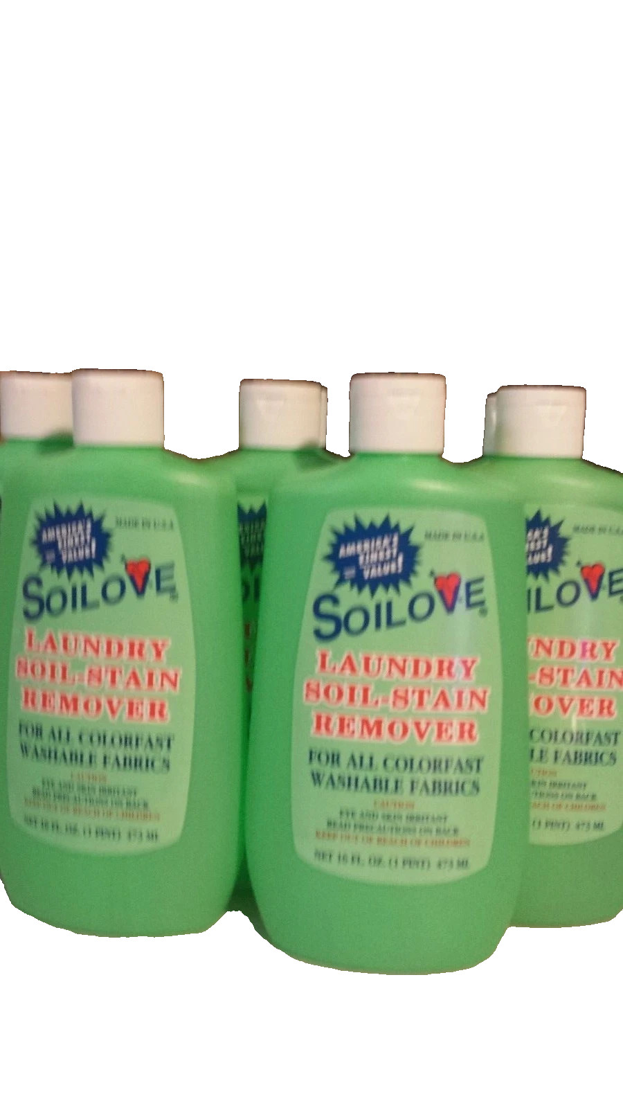 9 Bottles of Soilove Laundry Soil-Stain Remover 16 OZ Free Shipping Made in usa