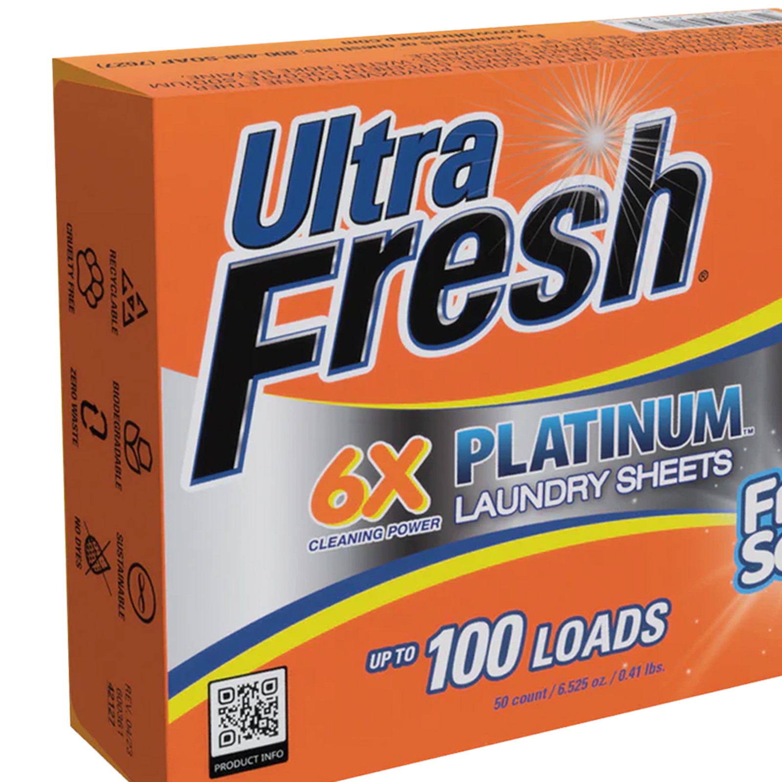Ultra Fresh 6X Platinum 5 Gal Laundry Detergent & Platinum 6X Laundry Sheets