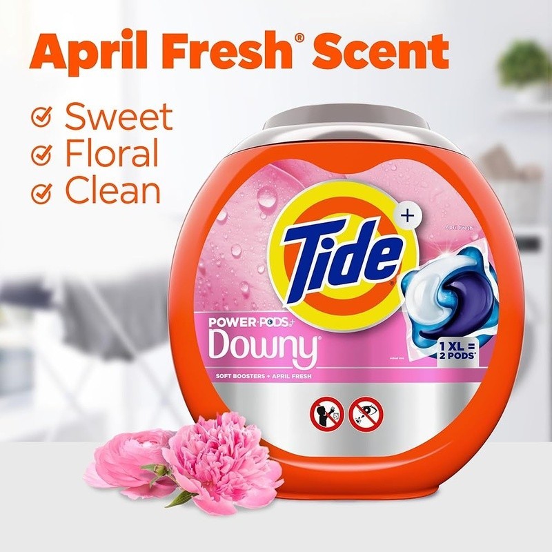 Power Pods Laundry Detergent Pacs Stain Remover Fabric Softener Fresh Clean New