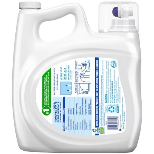 All Unscented Free Clear for Sensitive Skin HE Liquid Laundry Detergent